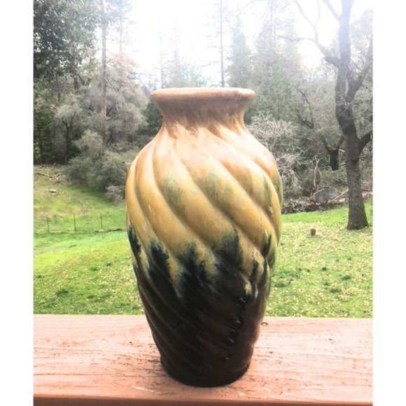 Beautiful Glazed Vintage 13" Vase